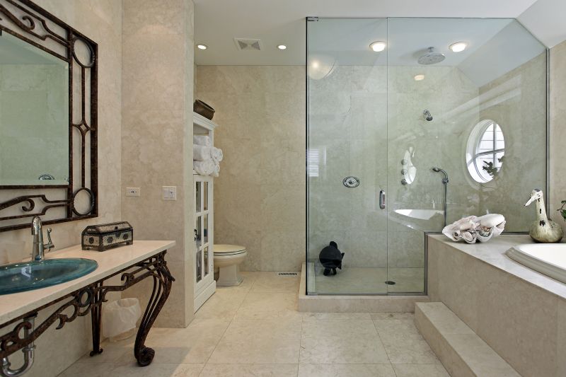 Elegant Shower with Glass Doors